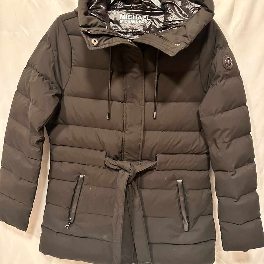 Michael Kors Women's Charcoal Puffer Coat